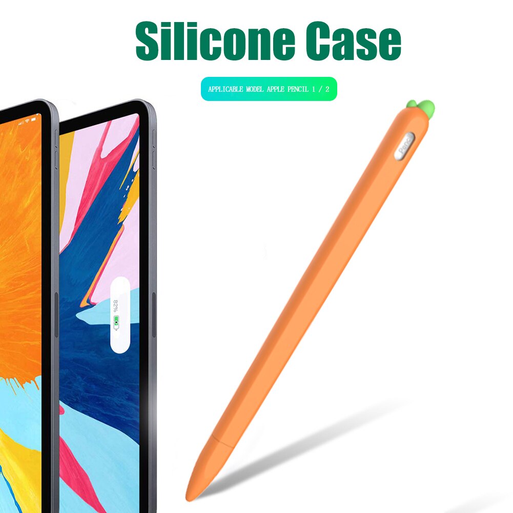 Abdeckung Bleistift Fall Nicht-slip Schützen Weiche Silikon Hülse Weiche Silicon Schutzhülle Zubehör für Apple Bleistift 1 2