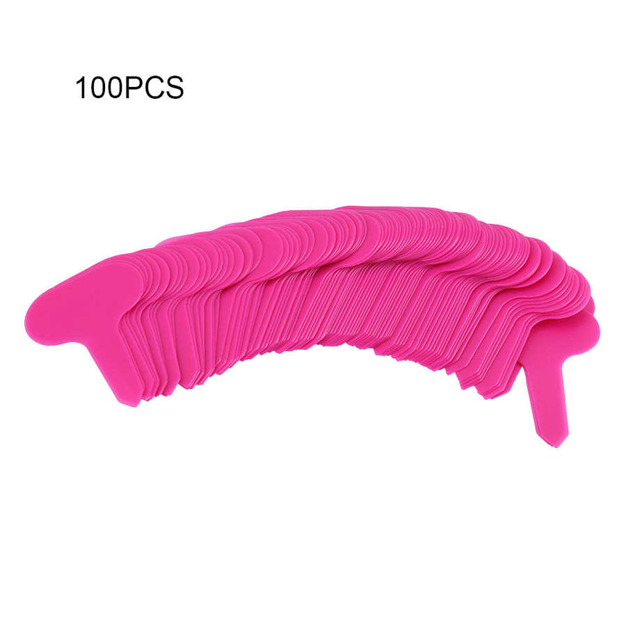 100pcs Garden Plant Pot Markers Plastic Stake Nursery Seed Labels Practical: Pink