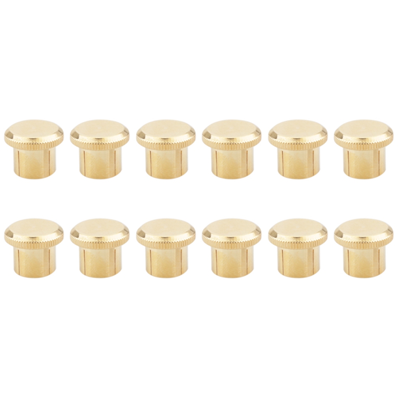 12Pcs Noise Stopper Vergulde Kortsluiting Socket Phono Connector Rca Afscherming Jack Socket Bescherm Cover Caps
