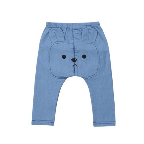 Emmababy-pantalon pour -né enfant | Bas d'ours pour bébés garçons et filles, ours Harem Long, pantalon bleu 0-3 ans