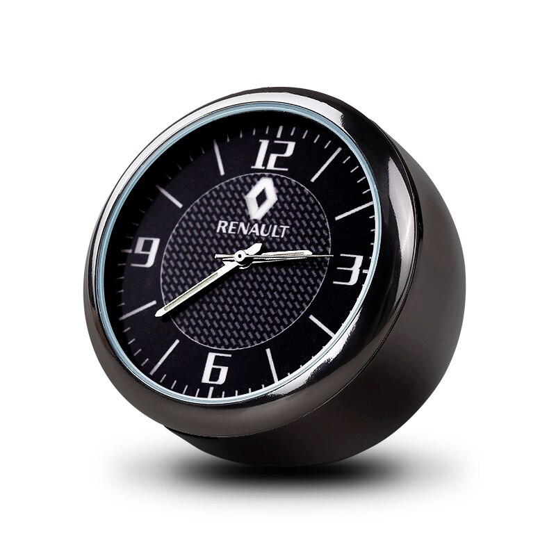 Voiture horloge ornements Auto montre aérations sortie pince lumineuse pour Renault Megane scénic Dacia Duster Sandero Logan Clio Laguna: For Renault