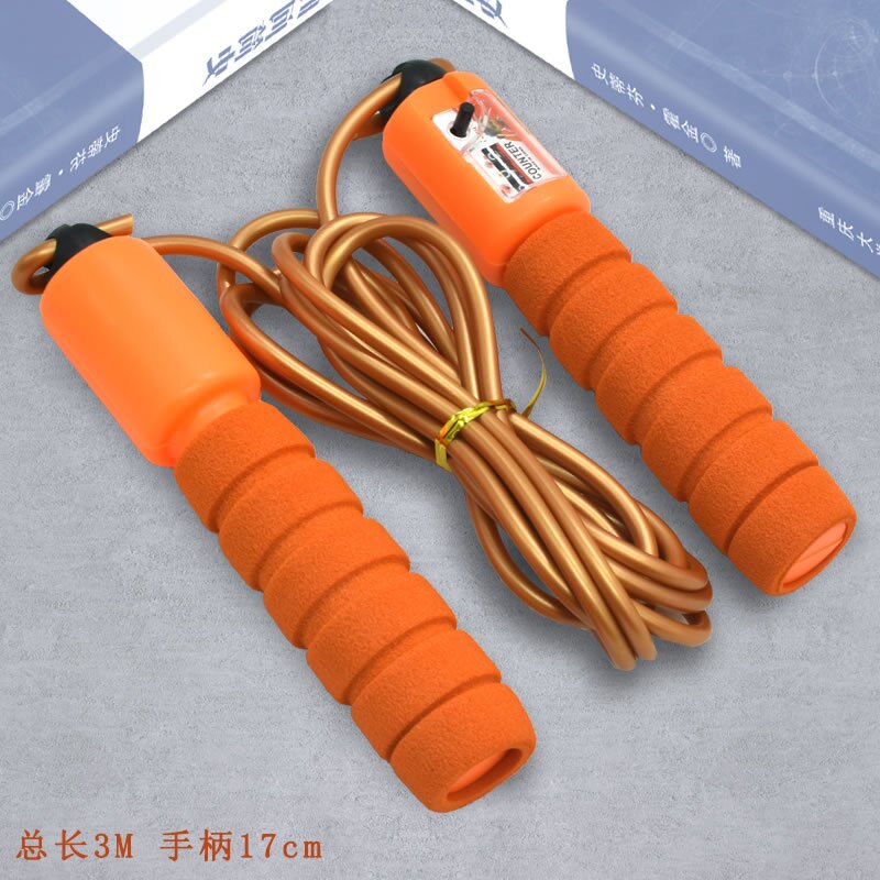 Springtouw Volwassen Teller Fitness Vrouwelijke Jonge Student Kinderen De Academische Test Voor De Junior High School Studenten Beroep: 518A Orange Counting Jump Rope  PVC Wear Resistant Rope