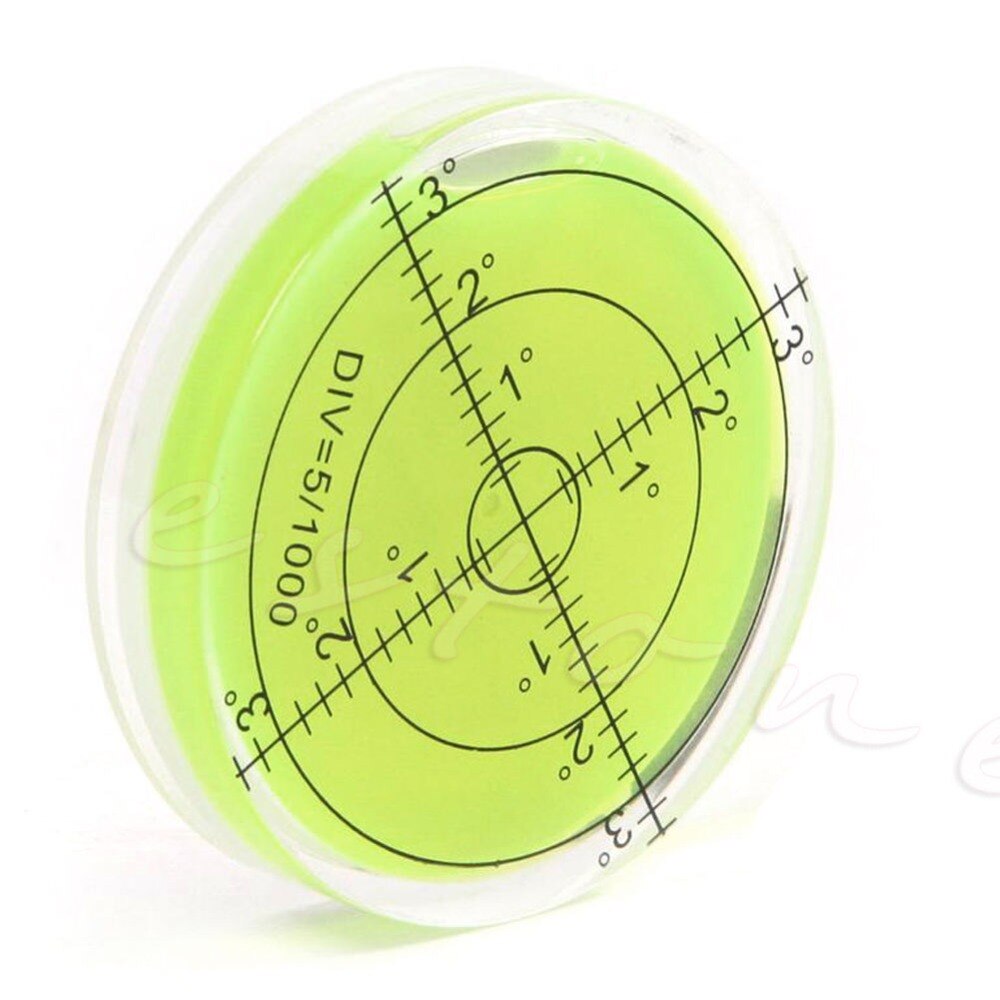 Precision Spirit Bubble Level Degree Mark Surface Round Circular Measuring Kit