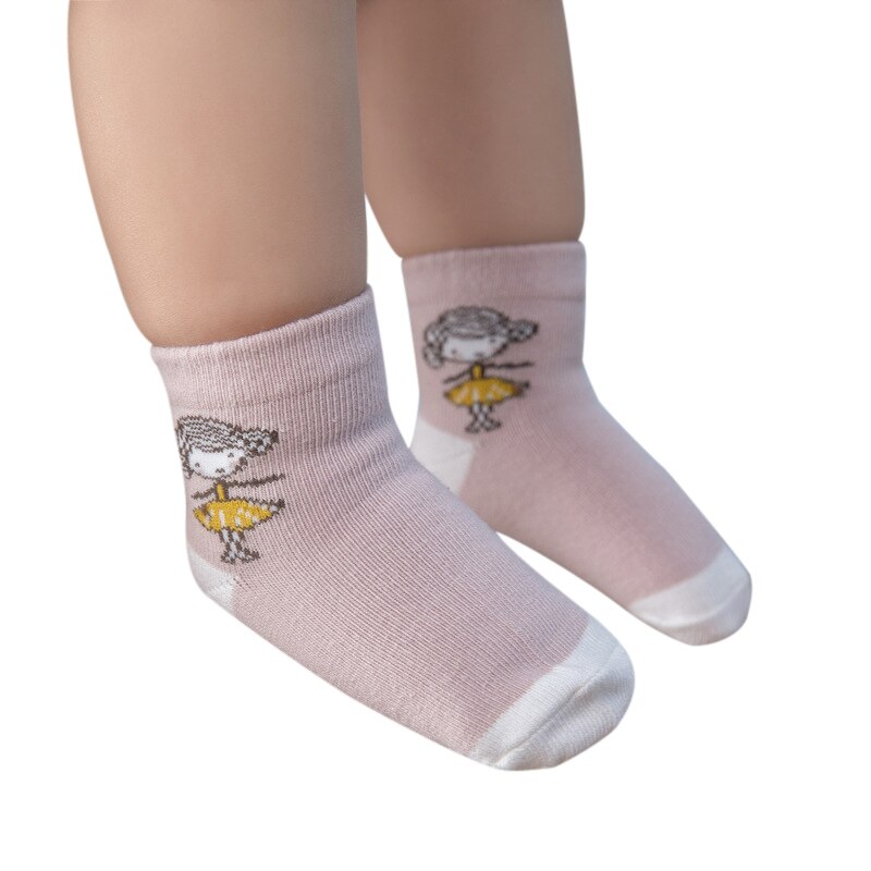 5pcs Baby Socks Boys Girls Sock Soft Cotton Cute Cartoon Pattern Kids Socks Suitable For 1-12Y