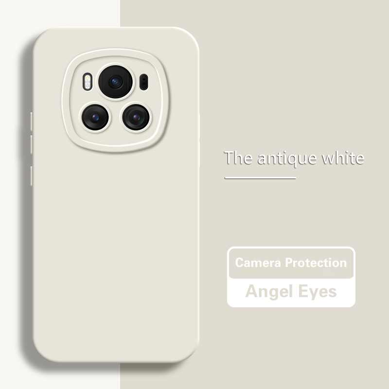 Phone Case for Honor Magic6 Magic 6 Pro 6Pro Ultimate 5G Solid Luxury Soft Liquid Silicone Lens Protection Angel Eyes Back Cover: PP / green