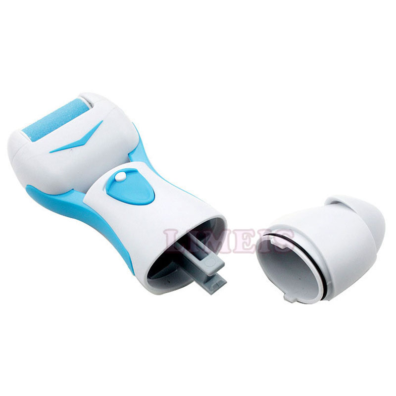 Elektrisk fodfjerner  w 3 stk ekstra slibehoveder fodpleje pedicure peeling død hud skrubbemaskine