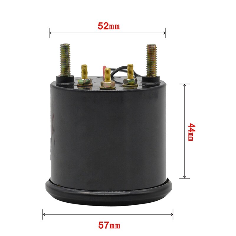 Ronde aarde 2 incn (52mm) 12 voltage auto motorfiets zwarte behuizing blauwe achtergrondverlichting lees 8-16v volt meter