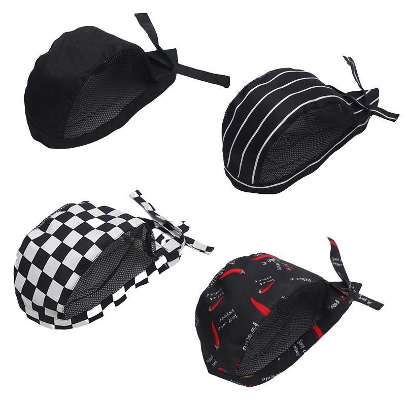 Casquette d'uniforme de serveur de Chef de Service de restauration en maille respirante, chapeau de travail de cuisine, boulangerie, barbecue, Restaurant, cuisinier, pour hommes et femmes