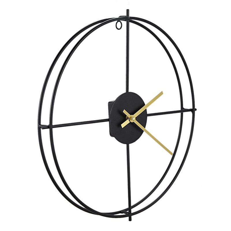 Stylish Silent Wall Clock, Living Room Wall Clock, Simple Wall Clock, Hollow Wall Clock, Home Decoration, Office Wall Clock, Bla