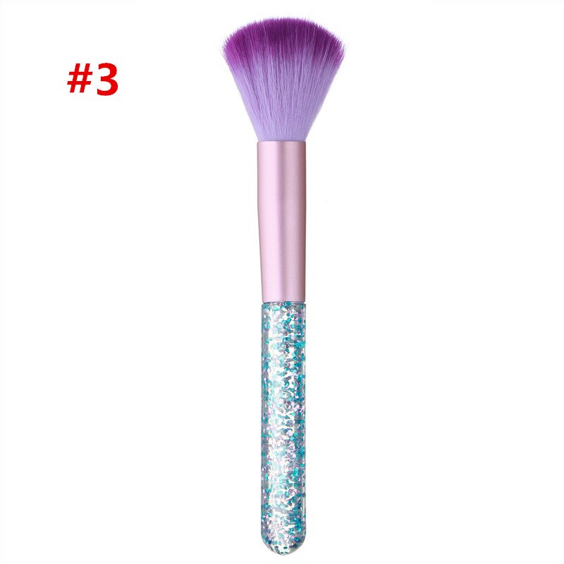 Diamond Nail Reinigingsborstel Soft Nail Art Voor Acryl & UV Gel Dust Cleaner Brush Manicure Pedicure Tool: Nail Brush-03