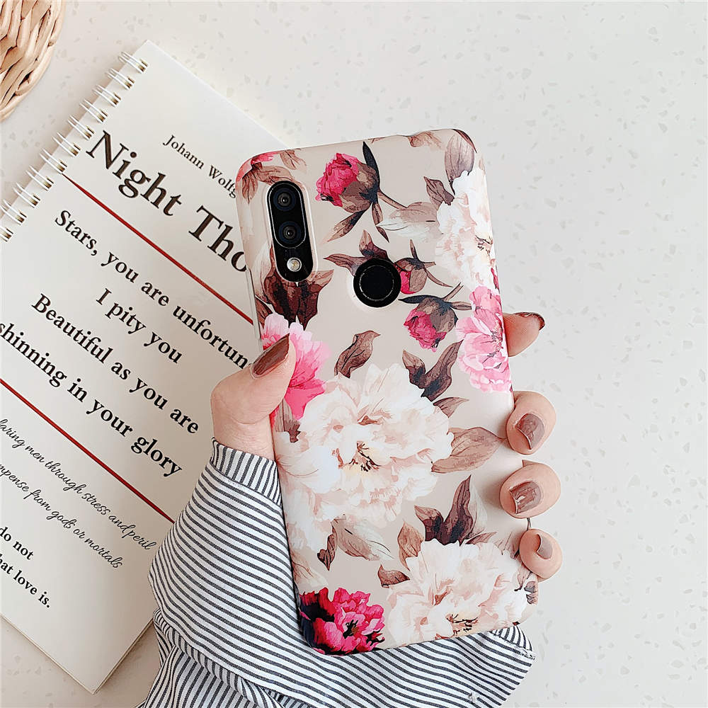 Luxury Flower Phone Cases For Xiaomi Redmi Note 8 7 Pro Case Silicone Soft Back Shell For Xiaomi Redmi 7 Note 7 Pro Case Cover: For Redmi Note 8 Pro / 1