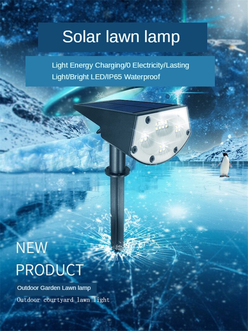 Buitenlamp op zonne-energie, tuin, landschap, gazonlamp, led, zonne-energie,  ip65 op zonne-energie, 2 in :1 draadloze decoratie, wandverlichting, 20 leds