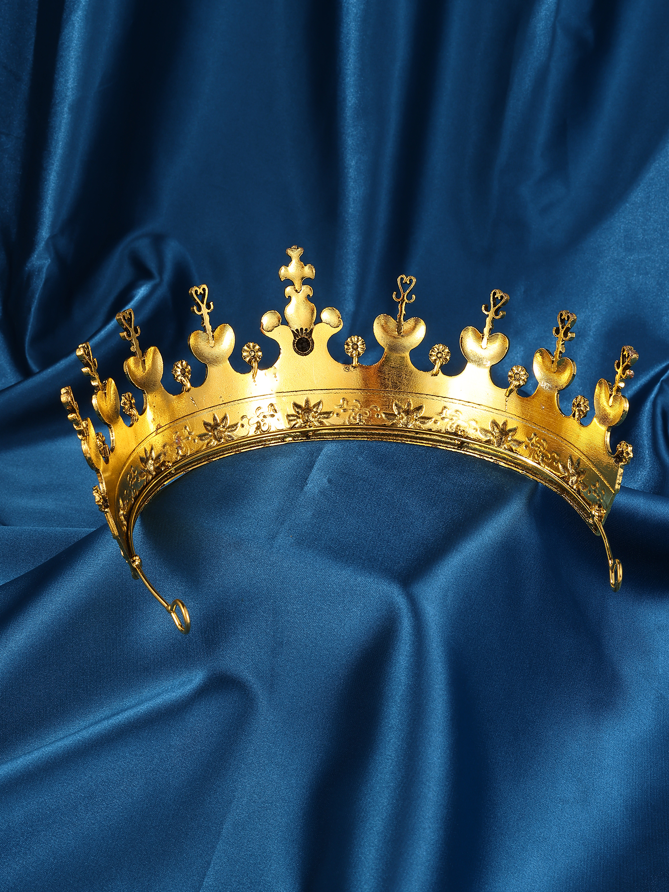 Couronne de roi médiévale pour hommes, femmes et enfants, couronne de Cosplay sur scène, accessoire de fête d'halloween, 1 pièce