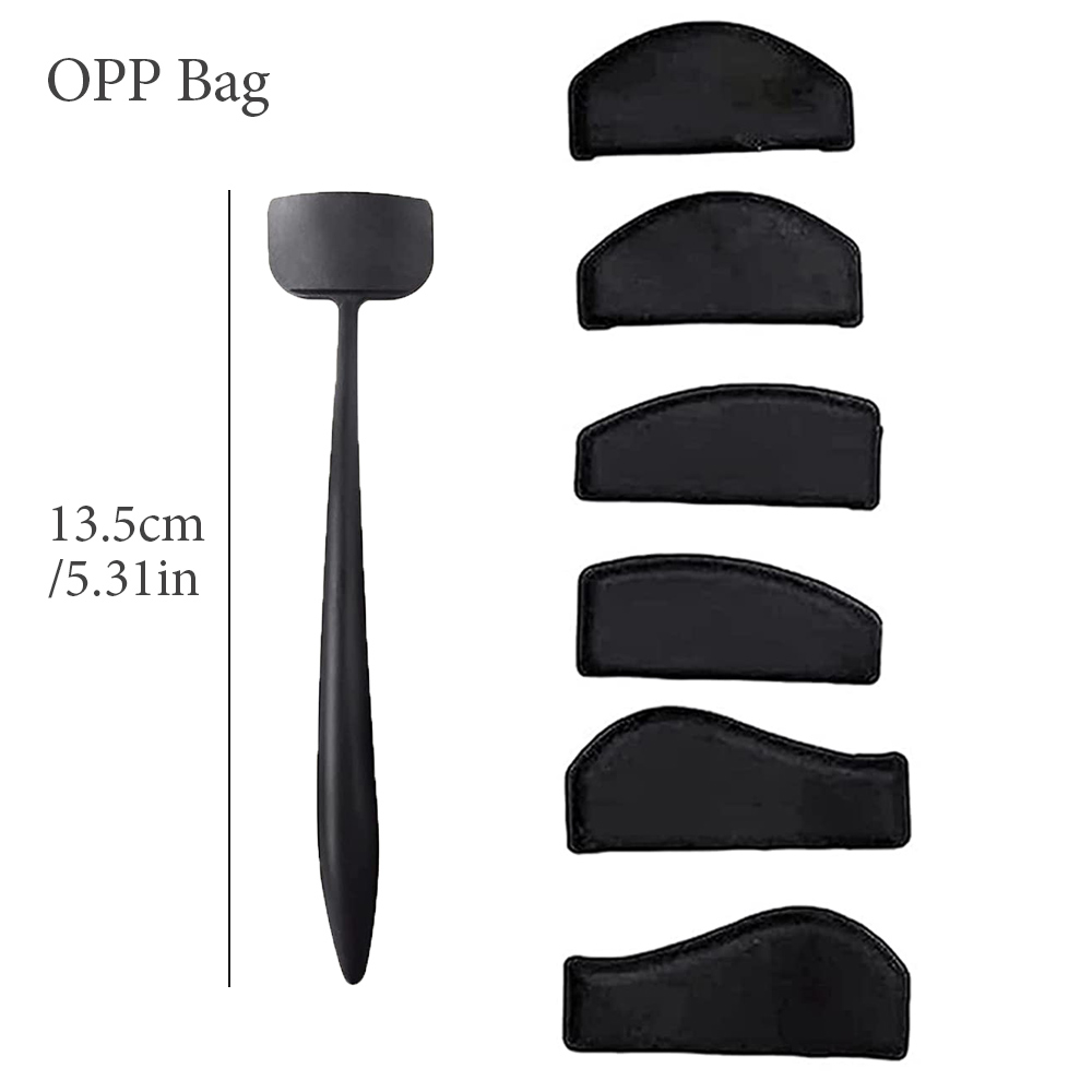 6 In 1 Crease Line Kit Stencil Eyeliner Template To Delineate Eyes Women Eyeshadow Cut Crease Silicone Eye Makeup Stencils Black: Yellow