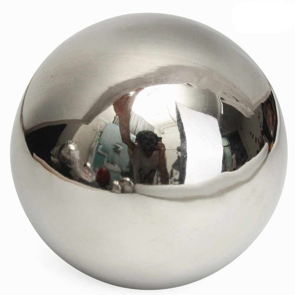 304 Roestvrij Staal Spiegel Bol-Bal Huis Tuin Ornament Decoratie, 5 Set Staren Ballen Globes Drijvende Vijver Ballen (6)
