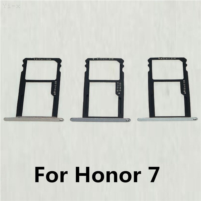 Voor Huawei Honor 7 SIM Card Holder Slot Tray Vervangende onderdelen