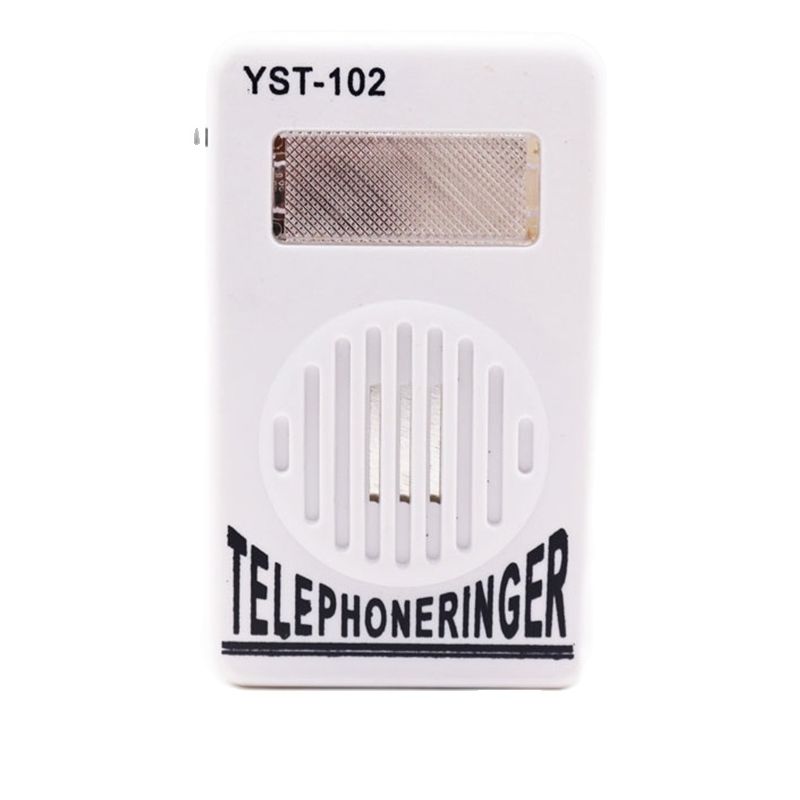 Einstellbare Lautstärke, lauter Telefonring, Lautsprecher, Klingelklingel und Klingeltonverstärker mit rotem Blinklicht für Festnetztelefone