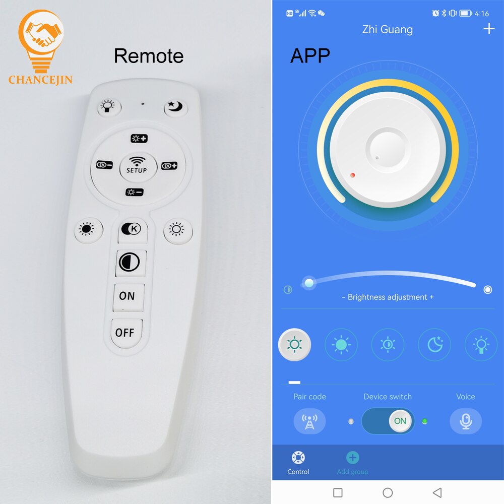 Intelligent APP 2.4G remote control LED driver (35-50W)x4 (40-72W)x4 constant current power supply work with dual colors LEDs