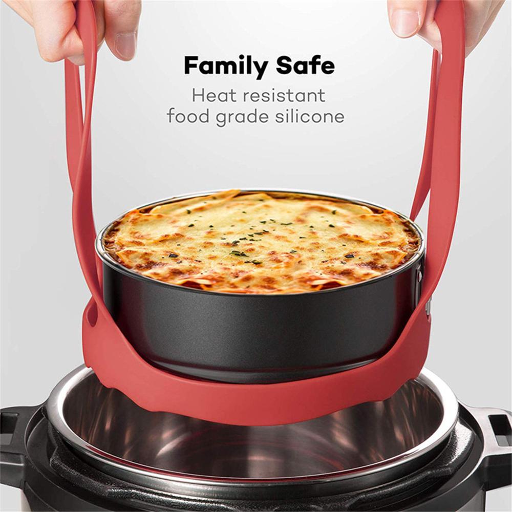 Pressure Cooker Sling Silicone Steamer Lifter Accessories Cookers Kitchen Drain Pad Crock Pot Heat Insulated Mat Egg Rack