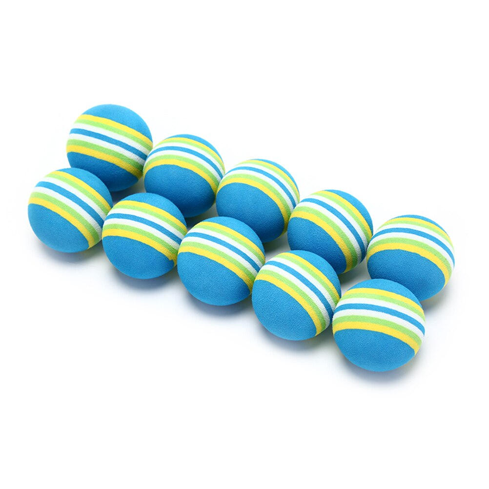 10pcs Golf Sponge Soft Rainbow Balls Golf Swing Training Balls Sponge Foam Golfer/ Tennis Sponge Golf Ball: BL