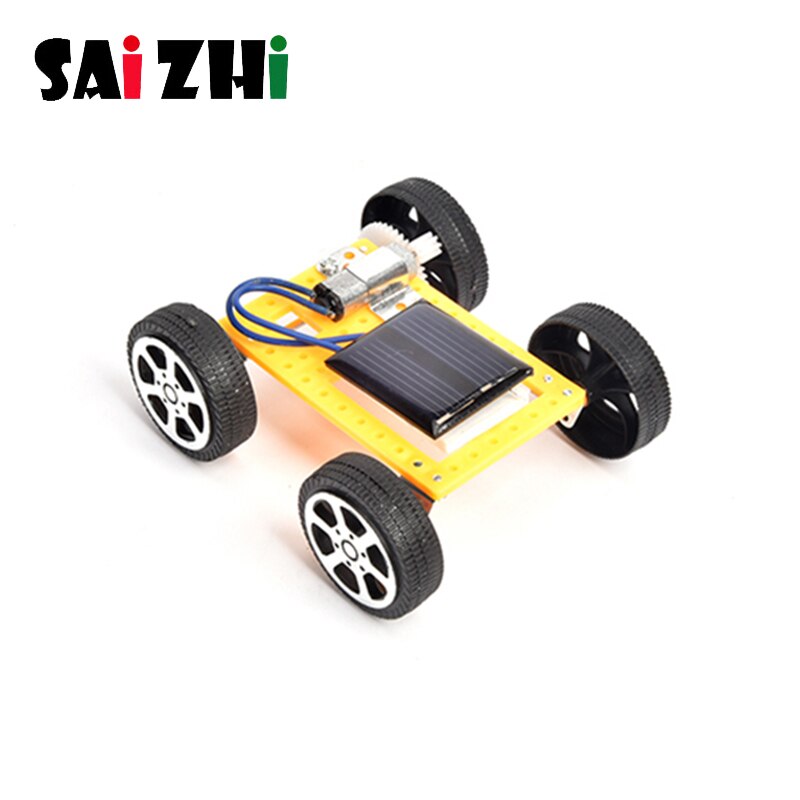 Saizhi Solar Toys For Kids 1 Set Mini Powered Toy DIY Solar Car Kit For Children Educational Funny Gadget Hobby SZ33g4