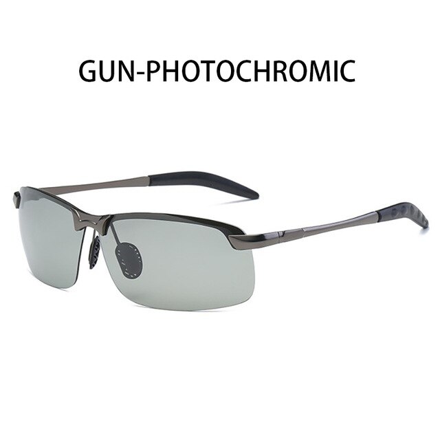 2020Color Changing Sunglasses Men Polarized Chameleon Glasses Men Driving Sunglasses Day And Night Vision Driver Goggles uv400: DISCOLOR-1