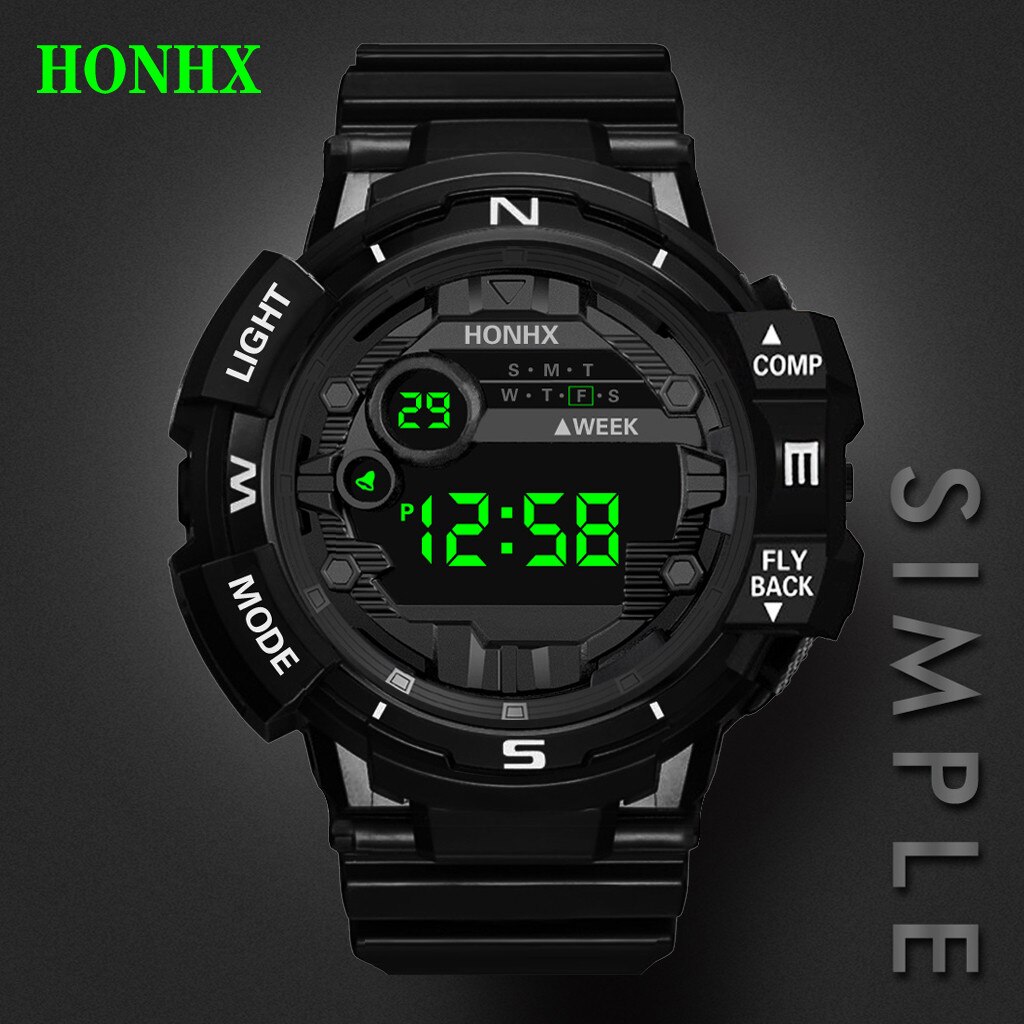 Horloges Luxe Heren Horloges Digitale Led Horloge Datum Sport Horloge Mannen Outdoor Elektronische Horloge Relogio Masculino