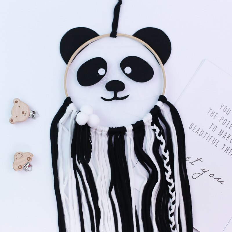 105cm Panda woven Campanula Newborn Baby In The Crib Infant Room Decor Photography Props Baby Bedroom Decoration Pacifying Toys