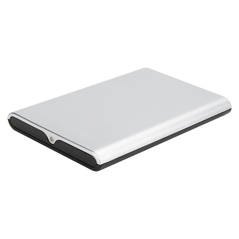 1tb discos rígidos externos usb 3.0 2.5 portátil ultra fino liga de alumínio metal disco rígido móvel: Silver