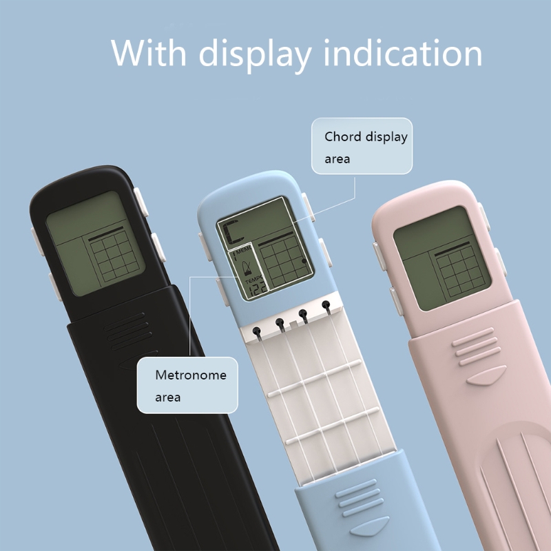 Pocket Ukulele Chord Practice Tool with a Rotating Chords Chart Screen Chord Finger Exerciser for Exerciser Beginners
