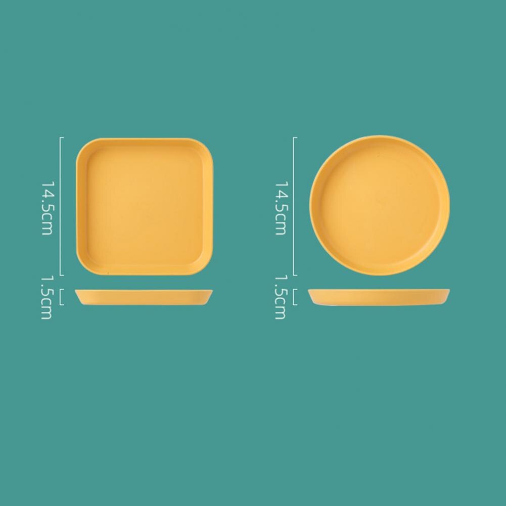60%HOT6-Inch Dinner Plate Food-grade Stackable Plastic Round Serving Dishes for Kitchen