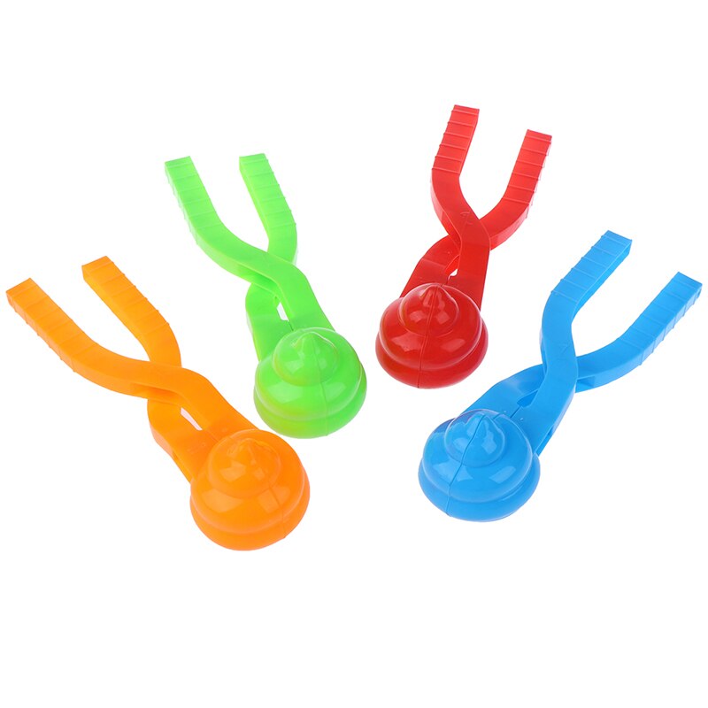 1pc leuke cartoon eendvormige sneeuwbal maker clip kinderen buiten winter sneeuw zand mal gereedschap willekeurige kleur