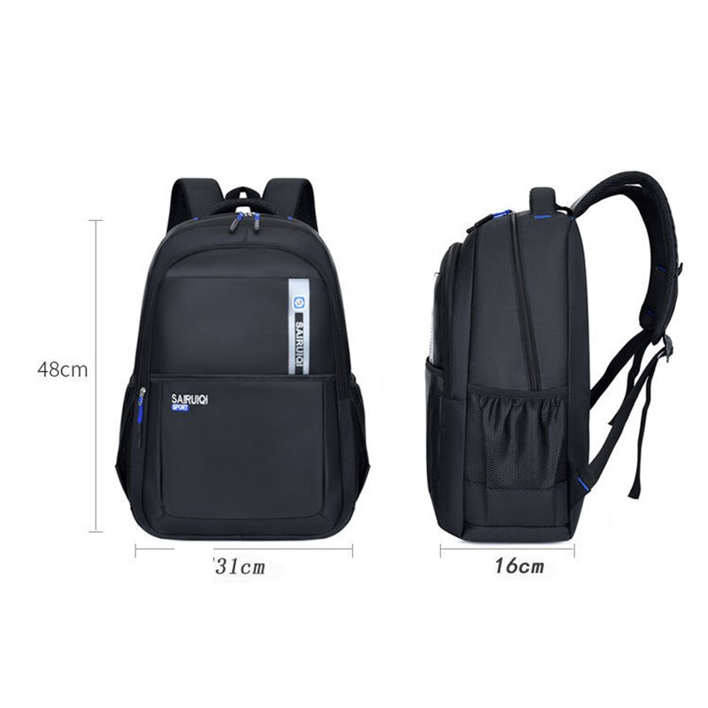 Sac à dos imperméable en tissu Oxford pour hommes, sacoche de voyage pour étudiants, multifonction, grande capacité, Simple et à la ,