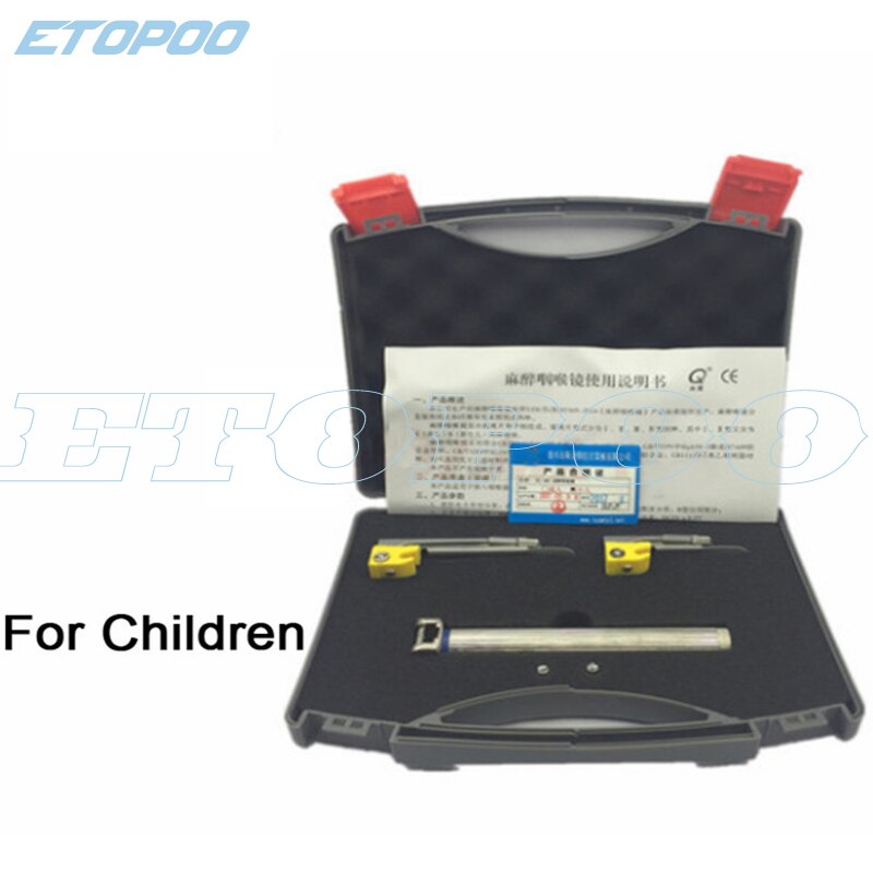 Espejo de acero inoxidable para intubación, laringoscopio, laringoscopio de fibra óptica para adultos y niños: For Children