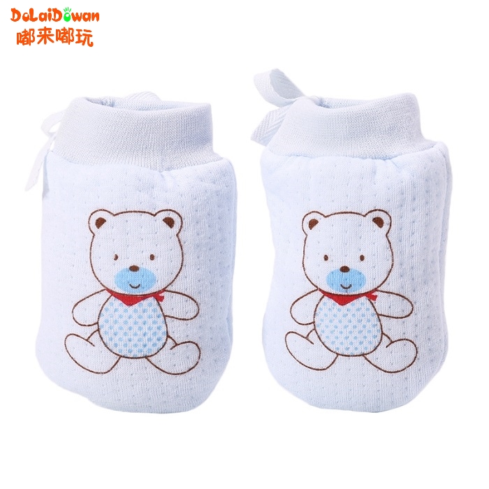 1Pairs Baby Anti Scratching Handschuhe Neugeborenen Schutz Gesicht Baumwolle Scratch Mittens Anti Scratch Mittens Weiche Handschuhe: 3