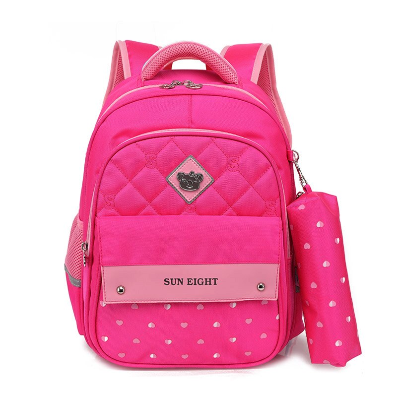 Ritsen Grote Capaciteit Jongen School Rugzakken Schooltassen Voor Jongens Kinderen Rugzak Nylon Meisjes Schooltassen Mochila Escolar: Rose Small