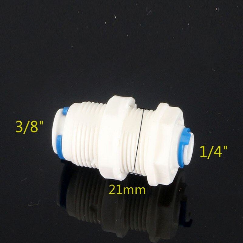 Omvendt osmose system rett skott lik 1/4 " 3/8 " od slangetilkobling ro vann plast hurtigmonteringskontakt
