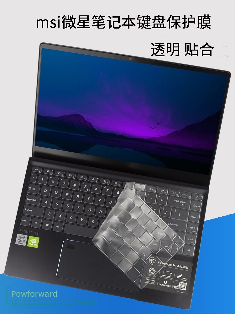 Protector de cubierta de teclado TPU para portátil, para MSI Prestige 14 A10M A105SC A10SC A10RAS para MSI Prestige 15 A10SC A10 /MSI Modern 15