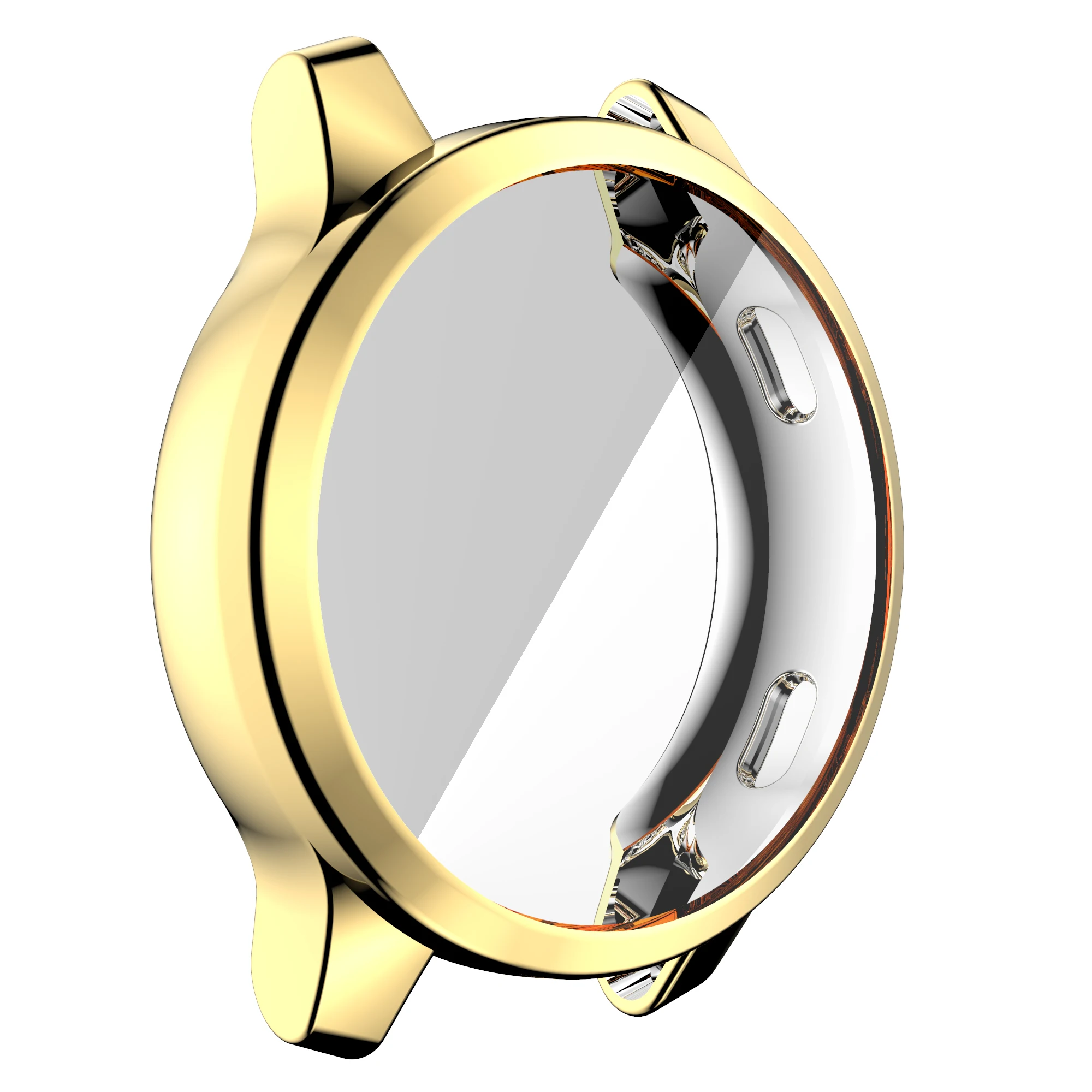 Protector Case For Garmin Venu 2 / 2S /2Plus /Garmin Venu 3 3S For Garmin Vivoactive 4S 4 /Garmin active4 Screen Protector Cover: L / Gold