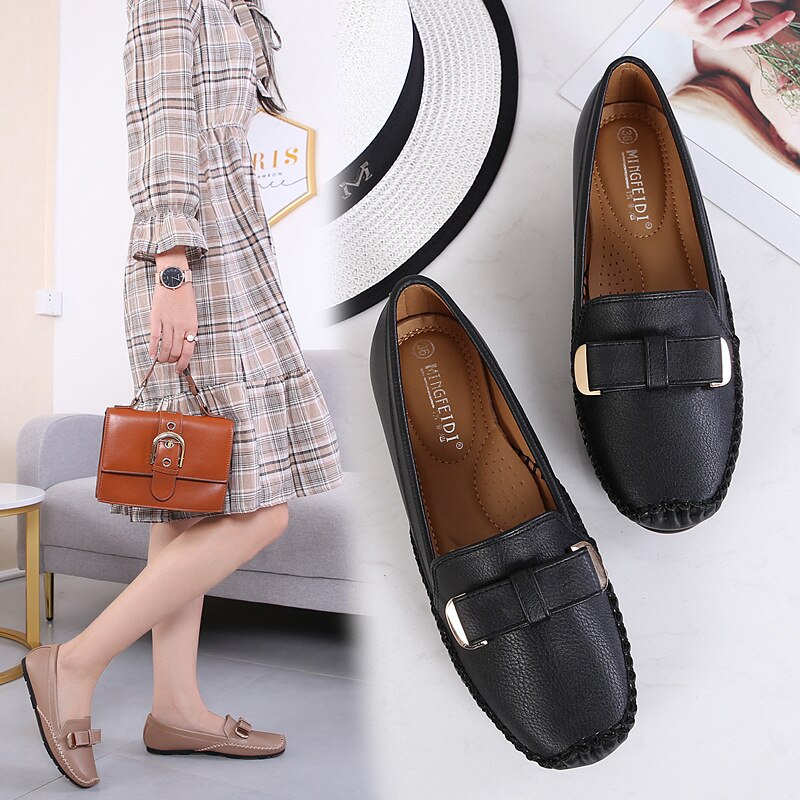 Berømt mærke bowtie espadrilles damer afslappet ærter bådsko håndsyet blød bund oxfords kvinder hyggelige slipon flats mokkasiner
