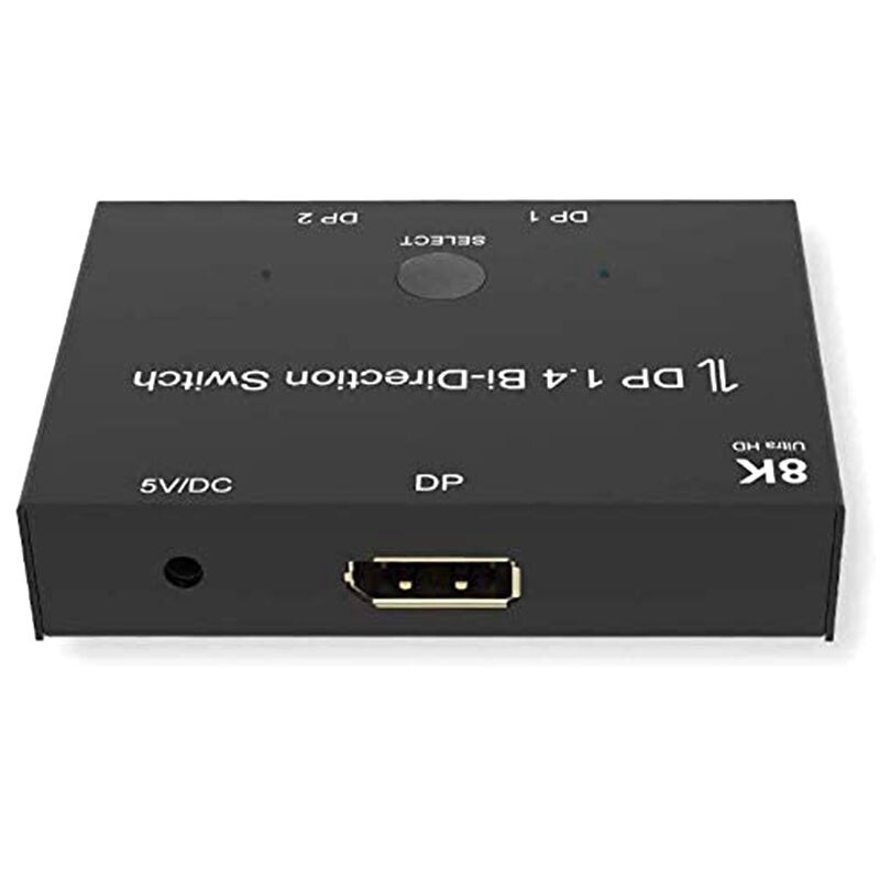 Bidirectional DP Splitter 8K 8K @ 60Hz 4K @ 120Hz DP1.4 1X2 2X1 Display Switch for Computer TV Projector: Default Title