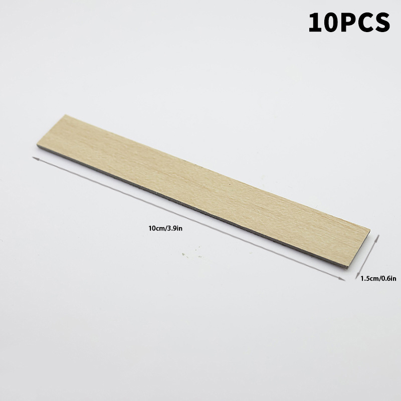 Mini-Bodenbretter für Puppenhäuser, 10er-Set mit Holzfliesen für Puppenhausmöbel und Wanddekoration im Maßstab 1:12: hellgrün