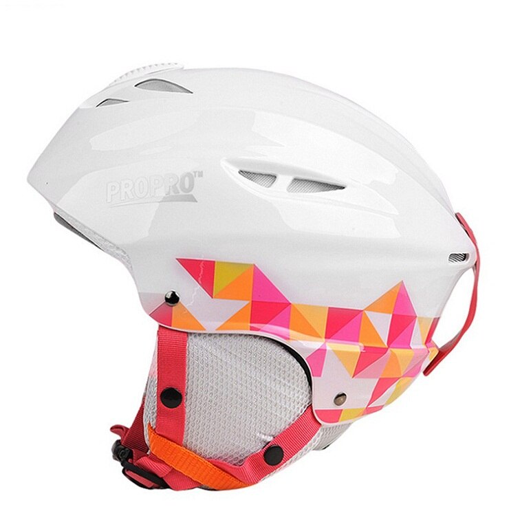 Halfbedekte skihelmen buitensport integraal gevormd snowboard skateboard winter schaatsen skihelm: Wit / M