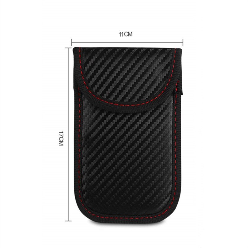 GSM 3G 4G LTE GPS RF RFID Signal Blokkeren Bag Anti-Straling Signaal Afscherming Pouch Wallet Case voor Mobiele Telefoon 6 Inch: Middle