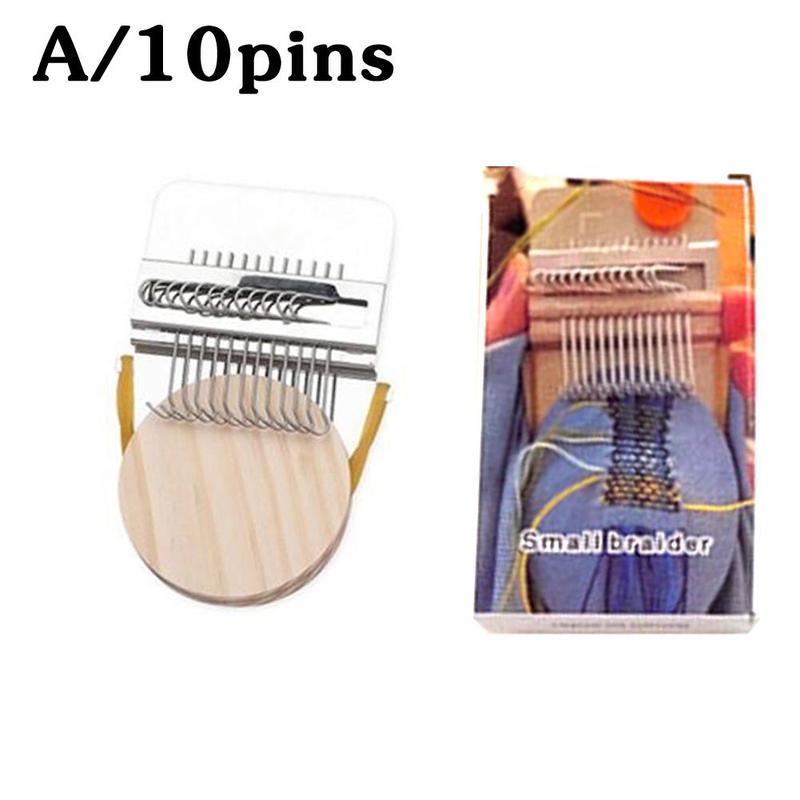 Weven Stopnaald Mini Loom Machine Houten Weefgetouw Breien Machine Thuis Plezier Reparatie Weefgetouw Handleiding Diy Weven Art Stopnaald Gereedschap: A