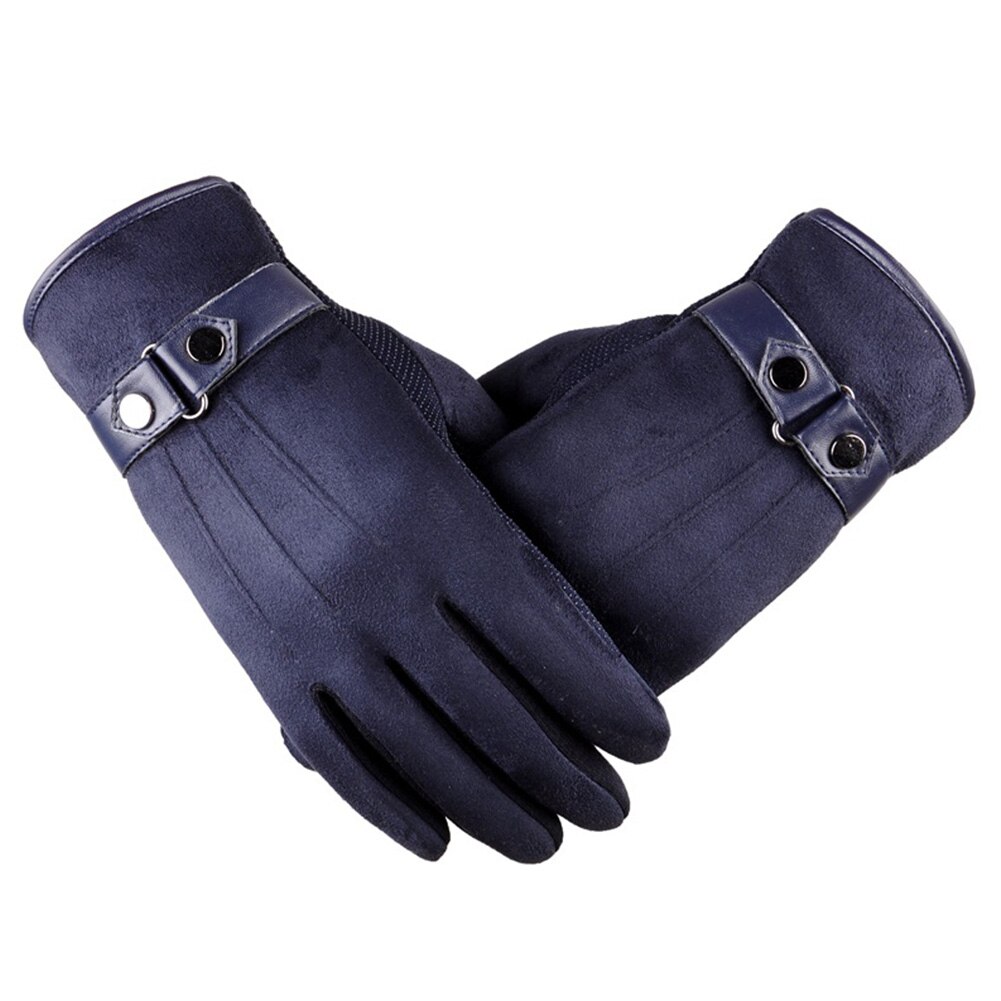Lente winter buitensporten hand dragen handschoenen motorrijden skiën wanten warme antislip telefoon schermsensor handschoenen: Blauw