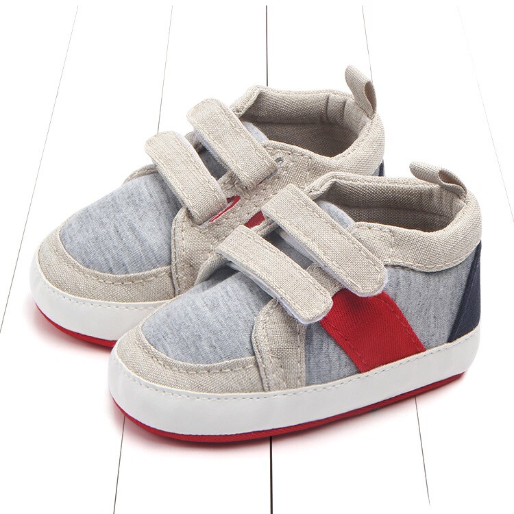 1 par duk baby antiskid första vandrare, härliga mjuka skor, småbarn / nyfödda prewalker: Beige / 2