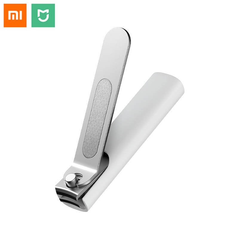 Xiaomi Original Mijia cortaúñas de acero inoxidable con cubierta antisalpicaduras recortador cuidado de pedicura Clip de uñas