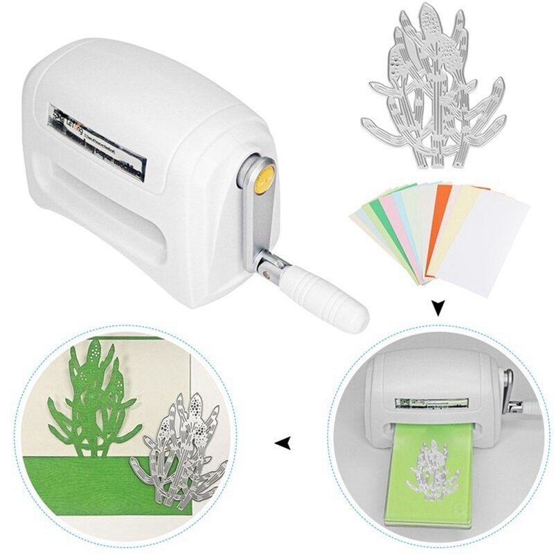 LETONG-máquina troqueladora portátil para manualidades, troqueladora para álbum de recortes, grabado en relieve, tarjetas de papel fotográfico, decoraciones, proyectos hechos a mano