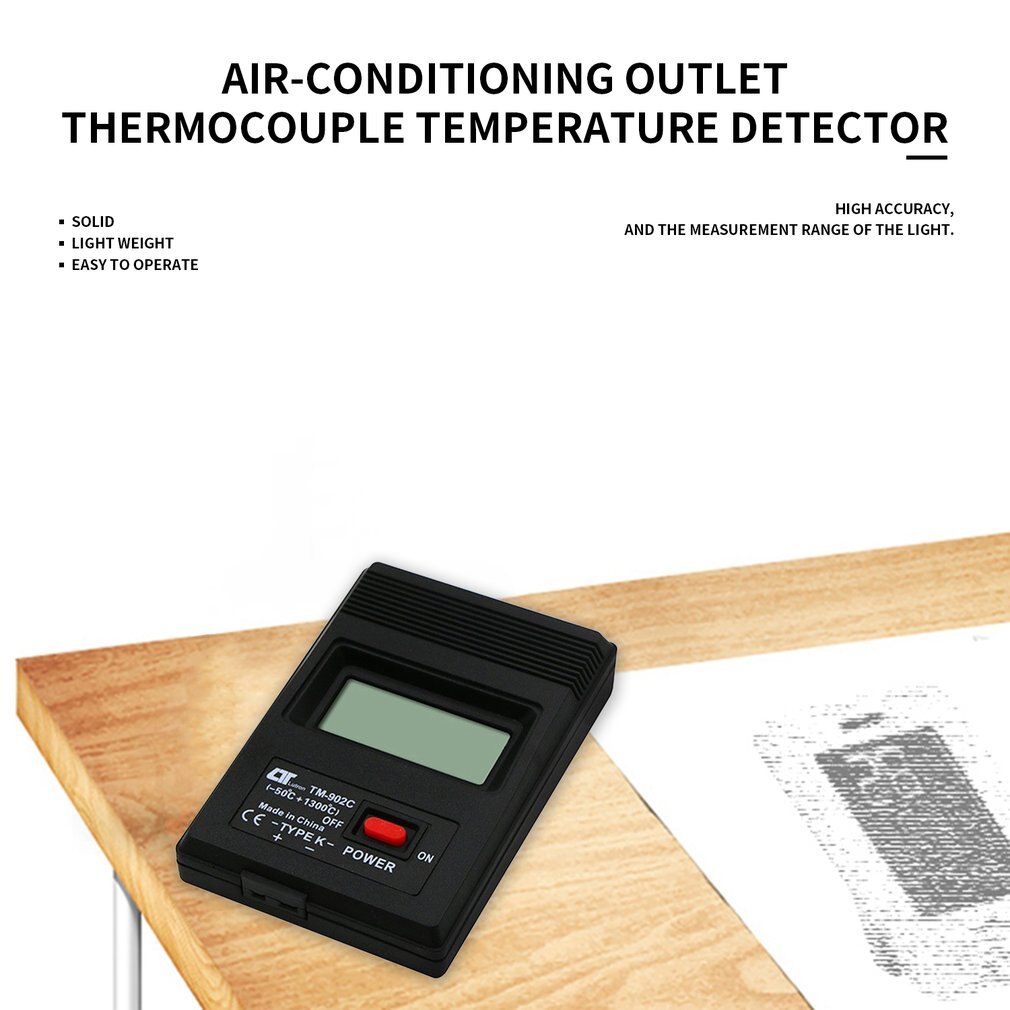 Tm-902C (-50C Om 1300C) Temperatuur Meter Tm902C Digitale K Type Thermometer Sensor + Thermokoppel Detector